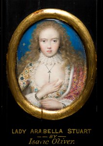 Lady Arabella Stuart (1575-1615) (Isaac Oliver) - Nationalmuseum - 24921