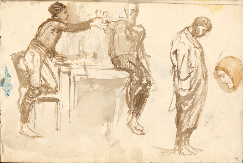 Ladislav Mednyánszky - Štúdia k portrétu mladého muža - K 12096-14 - Slovak National Gallery