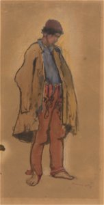Ladislav Mednyánszky - Study of a Standing Gypsy - K 17 - Slovak National Gallery