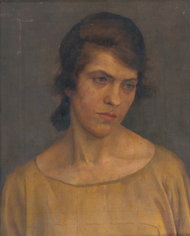 Ladislav Treskoň - Portrait of a Woman - O 3814 - Slovak National Gallery