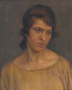 Ladislav Treskoň - Portrait of a Woman - O 3814 - Slovak National Gallery