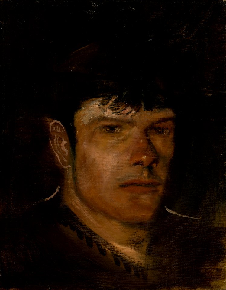 Ladislav Mednyánszky - Lad with a Large Ear and a Small Hat - O 5006 - Slovak National Gallery
