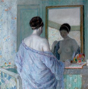 Lady at the Mirror by Frederick Carl Frieseke