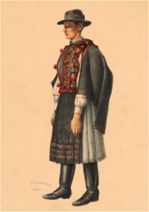 Ladislav Treskoň - Study of a Man from Detva - K 1019 - Slovak National Gallery
