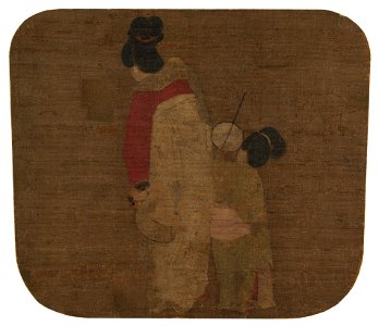 Lady and Children Copy after Zhou Fang. Ming dinasty. Metmuseum
