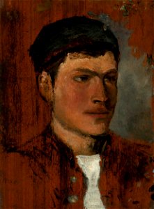 Ladislav Mednyánszky - Mladý muž s bielou kravatou - O 6750 - Slovak National Gallery