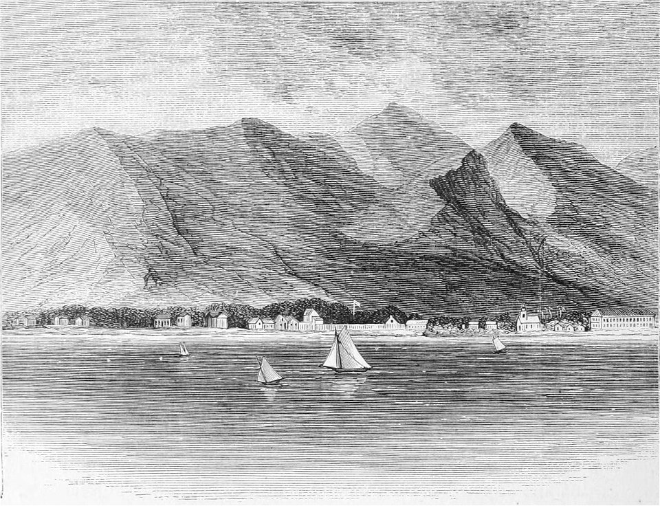 Lahaina illustration by Nordhoff (bw)