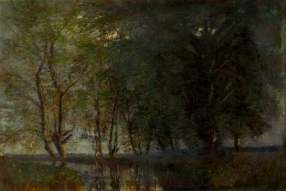Ladislav Mednyánszky - Trees by the Váh - O 2461 - Slovak National Gallery