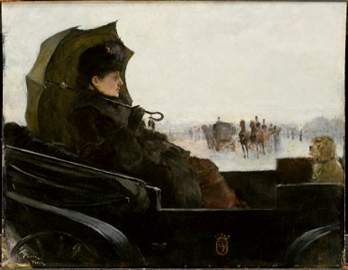Lady in a Landau. Motif from Paris (Georg Pauli) - Nationalmuseum - 21115
