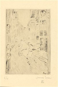 Lady Godiva, print by James Ensor, 1933, Prints Department, Royal Library of Belgium, S. V 29347