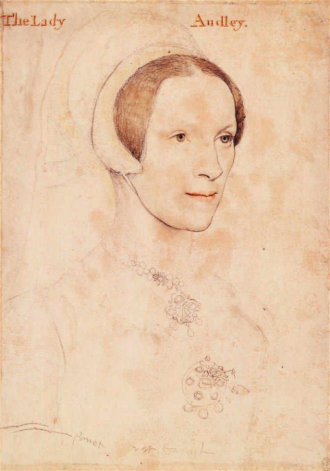 Lady Audley, drawing by Hans Holbein the Younger