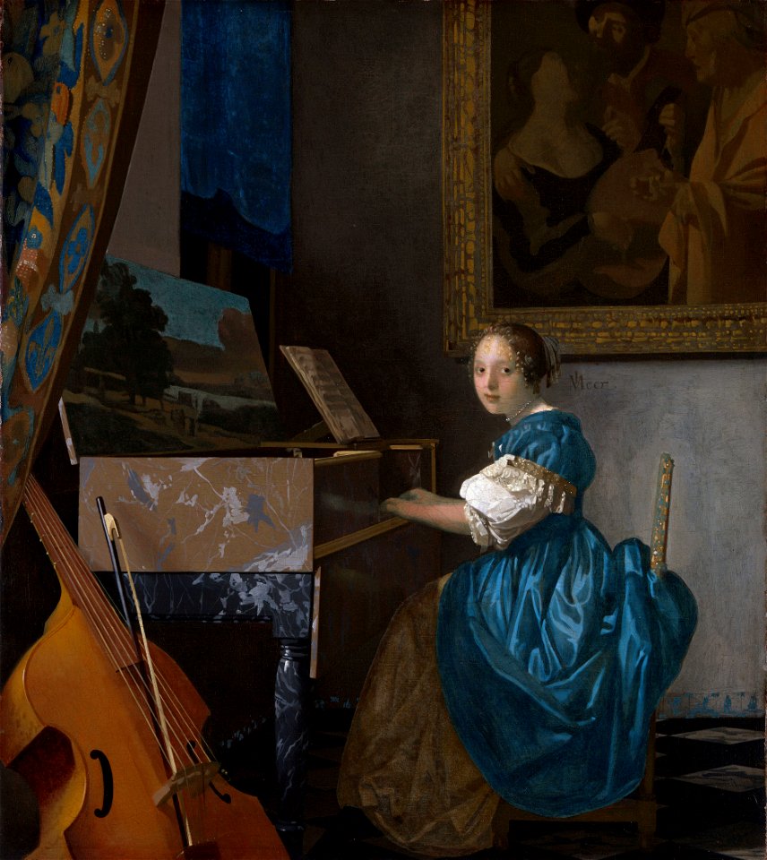 Lady Seated at a Virginal, Vermeer, The National Gallery, LondonFXD