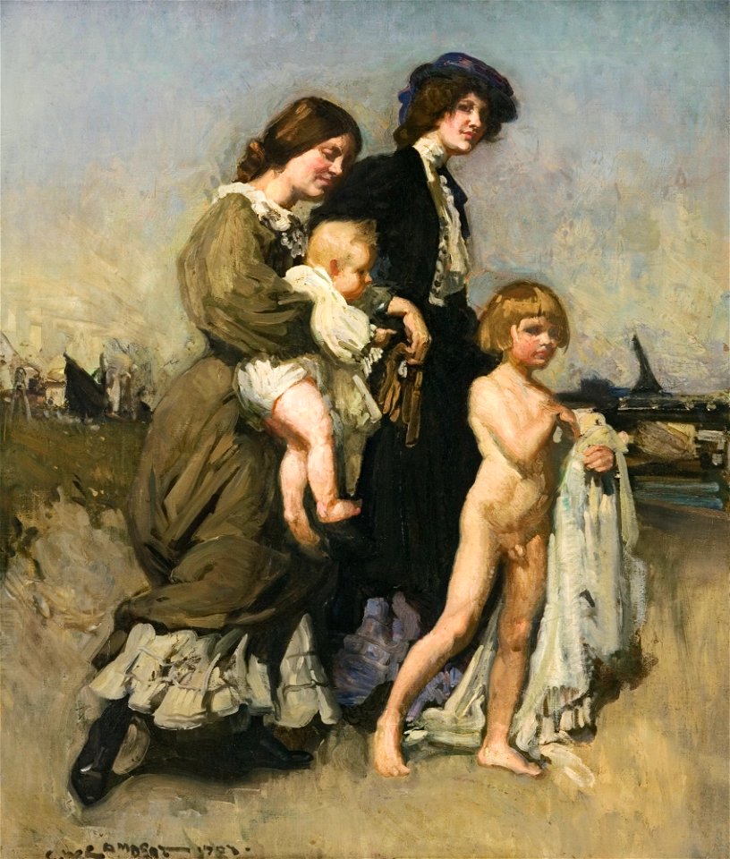 George Washington Lambert - The Bathers, 1907