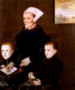 Lady Ingram and Her Two Sons Martin and Steven) by English School
