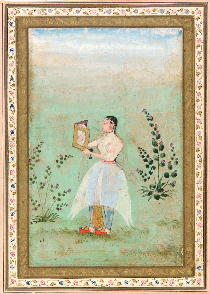 Lady with a Portrait of Jahangir SAAM-1929.8.354 1