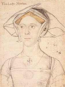 Lady Meutas, by Hans Holbein the Younger. Free illustration for personal and commercial use.