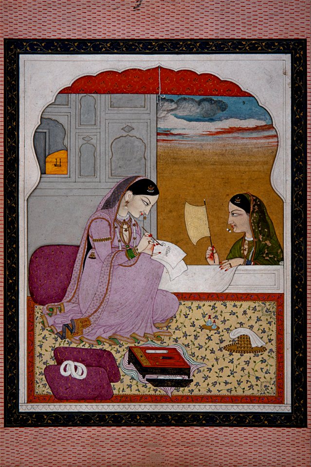 Lady writing a love letter - Google Art Project