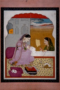 Lady writing a love letter - Google Art Project