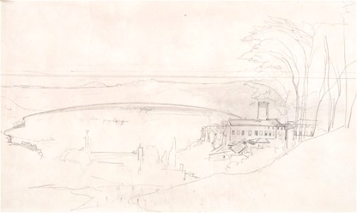 Lago di Nemi - Edward Lear