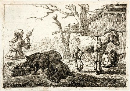 Laer,Pieter van - Swines and donkeys