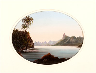 Lagoa Rodrigo de Freitas (Corcovado) (atribuído), da Coleção Brasiliana Iconográfica