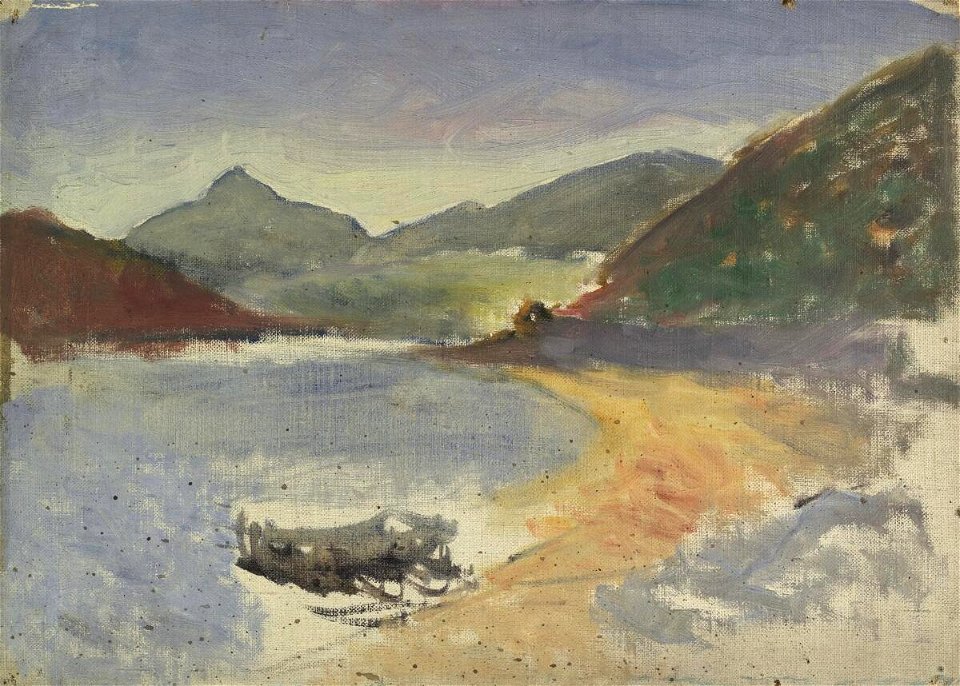 Lake and mountains