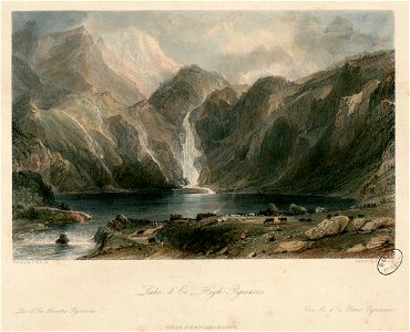 Lake d'Oo - High Pyrenees = Lac d'Oo, Hautes-Pyrénées = Der See d'Oo, Obere Pyreneen - Fonds Ancely - B315556101 A ALLOM 2 018