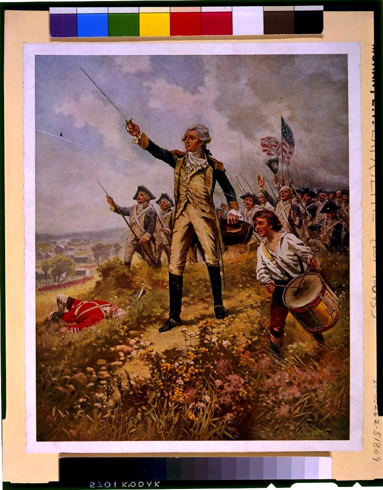 Lafayette's baptism of fire - E. Percy Moran. LCCN96508902