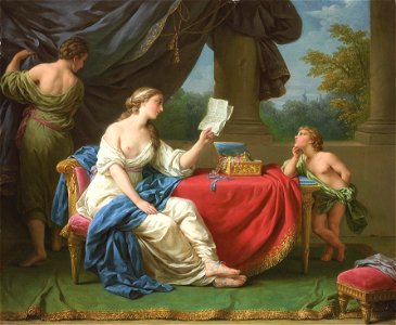 Lagrenee, Louis Jean - Penelope Reading a Letter from Odysseus