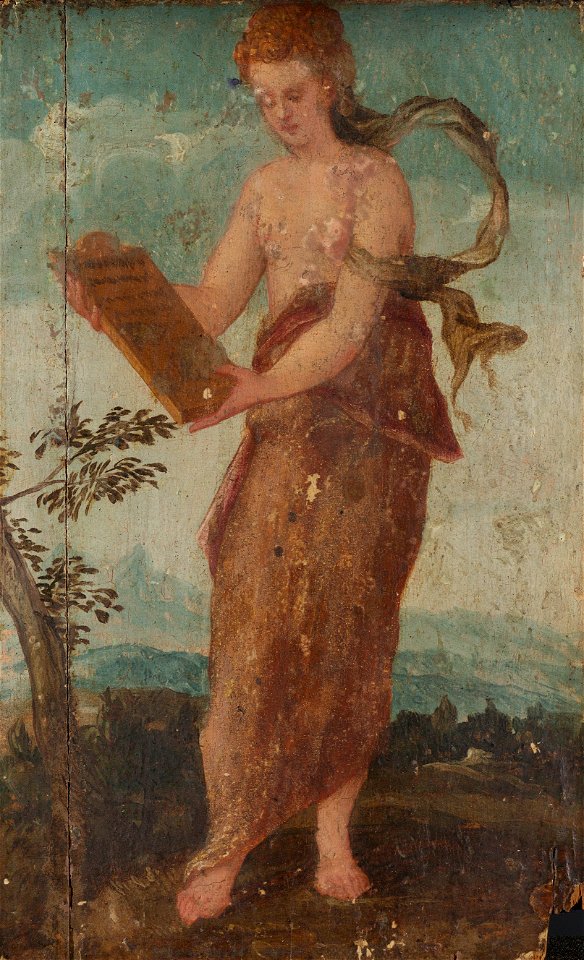 Lambert Sustris - Vrouw met schrijftafeltje