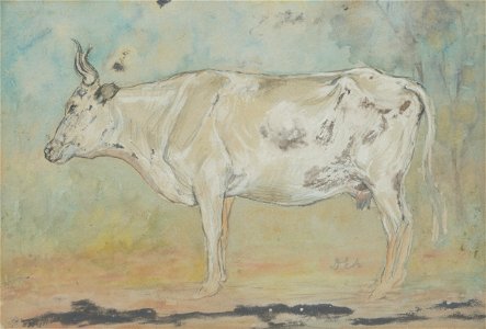 Lajos Deák-Ébner - Biela krava - M 191 - Ernest Zmeták Art Gallery