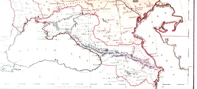 Map of Russia.B. Caucasus. George Dodd. Pictorial history of the Russian war 1854-5-6