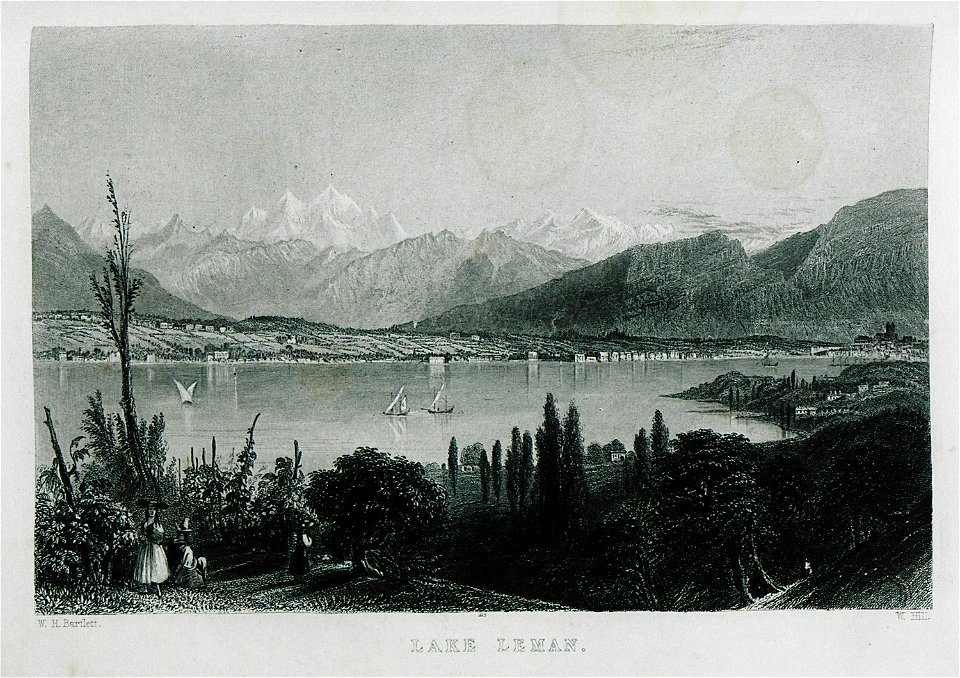 Lake Leman - Byron George Gordon Lord - 1849