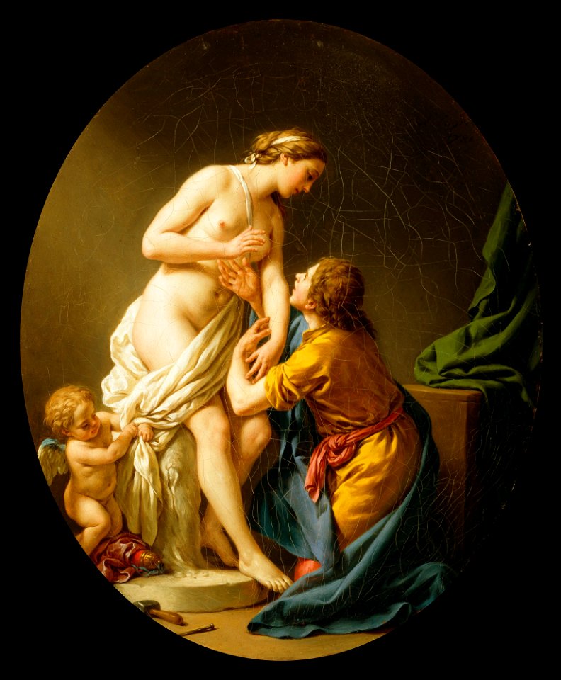 Louis Jean François Lagrenée - Pygmalion and Galatea - 72.296 - Detroit Institute of Arts