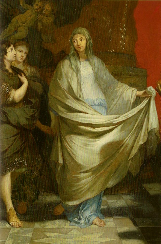 Lairesse, Gérard de — Der Tempel der Ehre (Detail Frau)