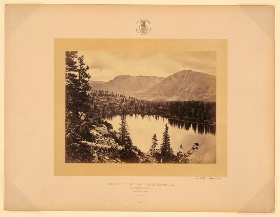 Lake Lall, Uinta Mountains, Utah) - T. H. O'Sullivan, phot LCCN2004680310