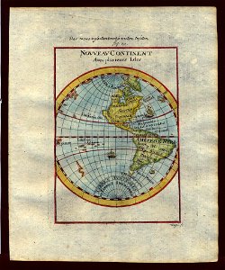 Map of North and South America, 1719