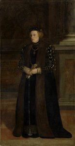 Lambert Sustris - Veronika Vöhlin, geb. von Freyberg zum Eisenberg, Hallenwang und Neidlingen (1523-1582) - 9653 - Bavarian State Painting Collections