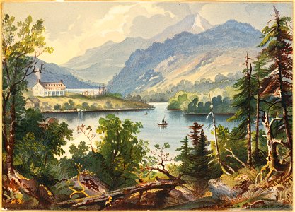 Lake Placid and Hotel, Adirondacks (Boston Public Library)
