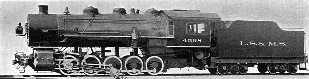 Lake Shore & Michigan Southern 0-10-0 Decapod locomotive 4598 (Howden, Boys' Book of Locomotives, 1907)