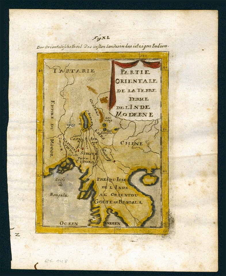 Map of Southeast Asia, 1700. Free illustration for personal and commercial use.