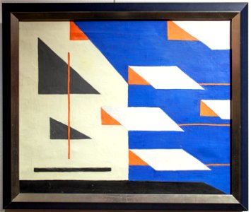 Lajos Tihanyi - Blue-yellow composition