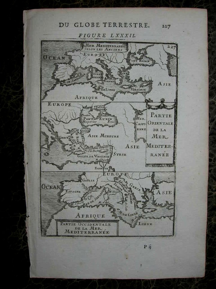 Map of the ancient eastern Mediterranean, 1683