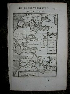 Map of the ancient eastern Mediterranean, 1683