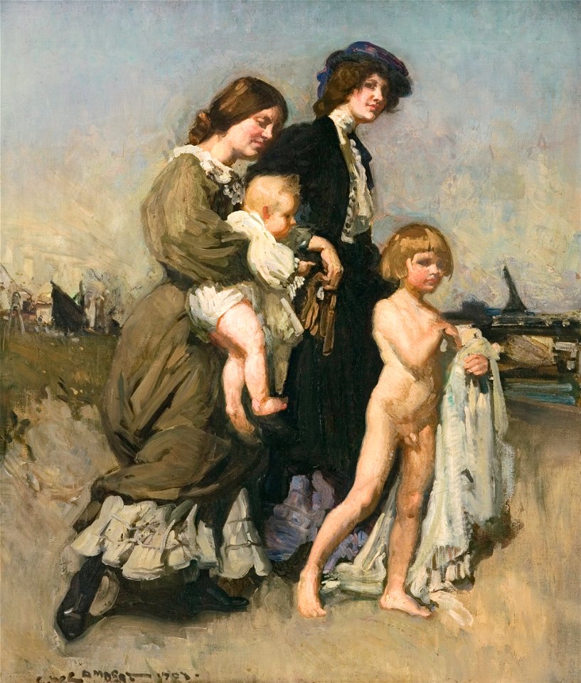 George W. Lambert - The holiday group (The bathers) - Google Art Project