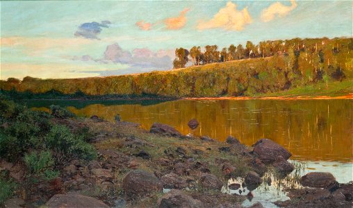 Lake in the Forest (Gottfrid Kallstenius) - Nationalmuseum - 18540