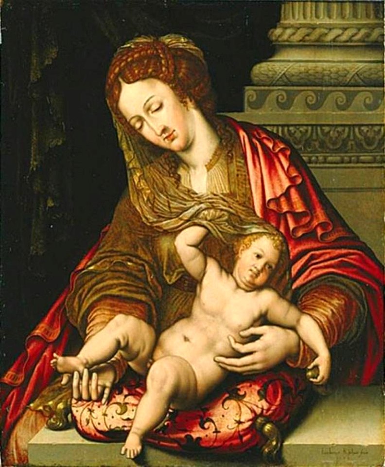 Lambert Rijckx - Maria en kind - NM 6888 - Nationalmuseum