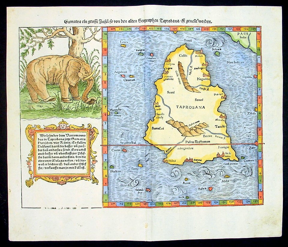 Map of Taprobana (1574)