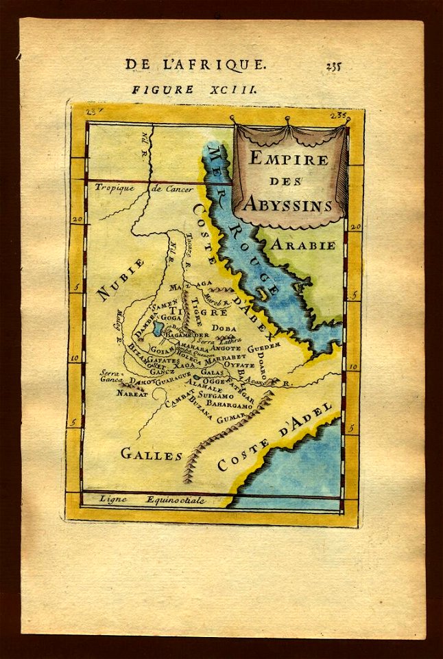 Map of the Abyssinian empire, 1683 - Traditional visual art under ...