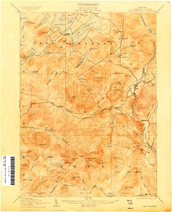 Lake Pleasant New York USGS topo map 1904. Free illustration for personal and commercial use.